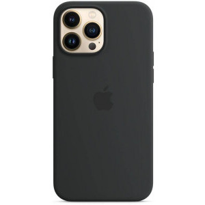 Apple Protectie pentru spate, material silicon, cu MagSafe pentru iPhone 13 Pro Max, culoare Midnight