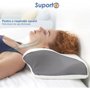Suporto Set 2x perne ortopedice din spuma cu memorie, cu extensii
