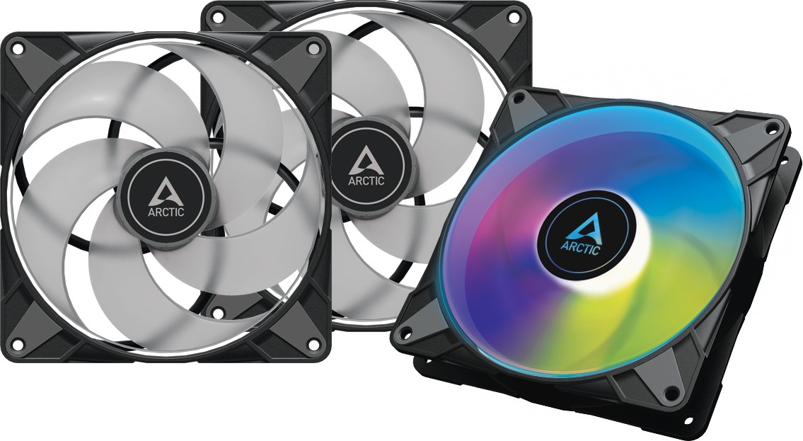 Ventilator / radiator ARCTIC AC P14 PWM PST A-RGB 0dB Three Fan Pack