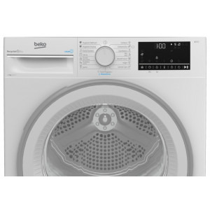 Beko B3T42242, Pompa de caldura, 8 kg, 15 programe, Clasa A+++, RecycledDry, ProSmart Inverter, OptiSense, Aquawave, Alb