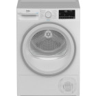 Uscator de rufe Beko B3T42242, Pompa de caldura, 8 kg, 15 programe, Clasa A+++, RecycledDry, ProSmart Inverter, OptiSense, Aquawave, Alb