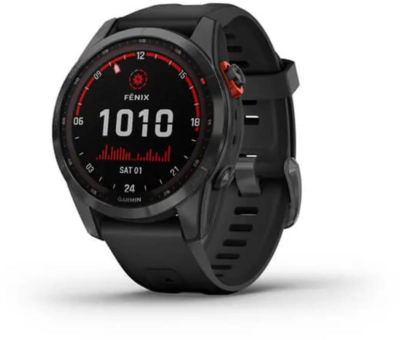 SmartWatch Garmin Fenix 7S Solar, 42 mm, Slate Gray/Black