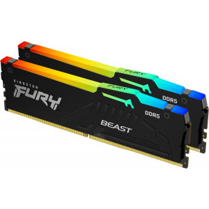 Memorie Kingston FURY Beast RGB 16GB DDR5 4800MHz CL38 Dual