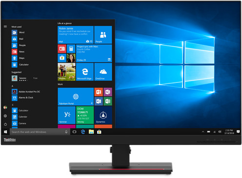 Monitor LED Lenovo ThinkVision T27q-20 27 inch QHD IPS 4 ms  60 Hz