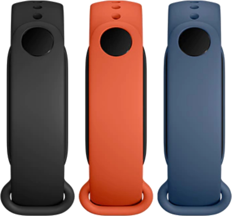 Xiaomi Curea 3-pack, Black, Orange, Blue pentru Mi Band 5
