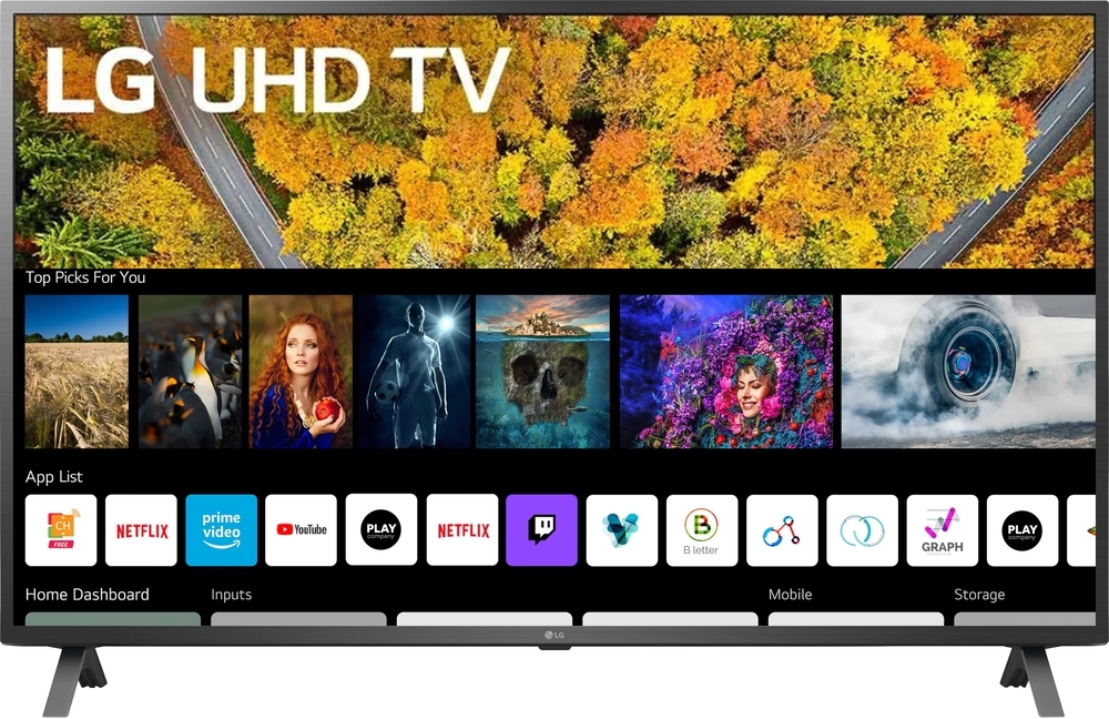 Televizor LED LG Smart TV 75UP75003LC Seria UP75 189cm gri-negru 4K UHD HDR