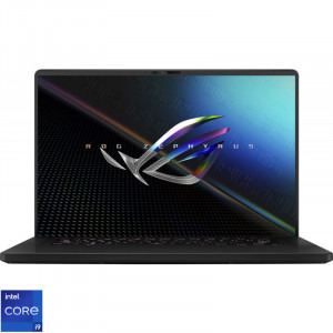 ASUS Gaming 16'' ROG Zephyrus M16 GU603ZW, WQXGA 165Hz, Procesor Intel® Core™ i9-12900H (24M Cache, up to 5.00 GHz), 32GB DDR5, 1TB SSD, GeForce RTX 3070 Ti 8GB, No OS, Off Black