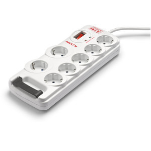 SALICRU SPS.SAFE 7, 1.8m, 7x Schuko, Alb