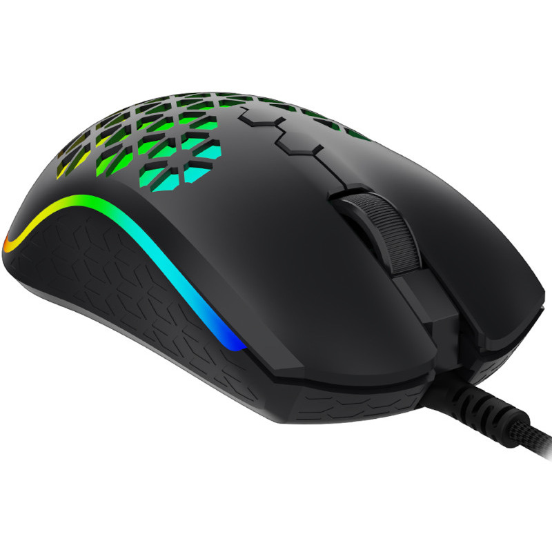 Mouse Gaming AQIRYS Polaris Wired, Ultralight 61g - PC Garage