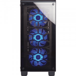 Gaming Black Aquila, Intel i7-9700K 3.6GHz Coffee Lake, 16GB DDR4, 2TB HDD + 256GB SSD, RTX 2060 SUPER 8GB GDDR6, Iluminare RGB