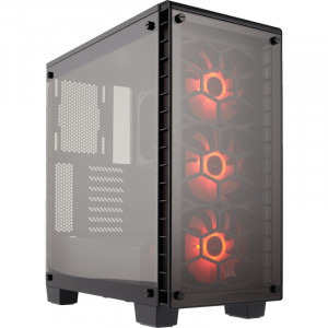 Gaming Black Aquila, Intel i7-9700K 3.6GHz Coffee Lake, 16GB DDR4, 2TB HDD + 256GB SSD, RTX 2060 SUPER 8GB GDDR6, Iluminare RGB