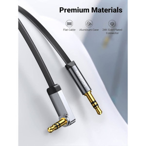 Ugreen AV119, Jack 3.5 mm Male - Jack 3.5 mm Male, 1.5m, negru-gri