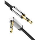 Cablu audio Ugreen AV119, Jack 3.5 mm Male - Jack 3.5 mm Male, 1.5m, negru-gri