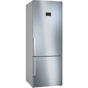Bosch KGN56XIDR, 508 L, No Frost, PerfectFit, Iluminare LED, Clasa D, 193 cm, Inox