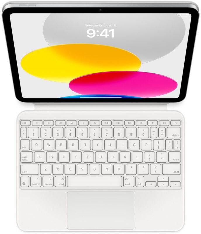 Accesoriu tableta Apple Magic Keyboard Folio White pentru iPad (10th gen) layout US
