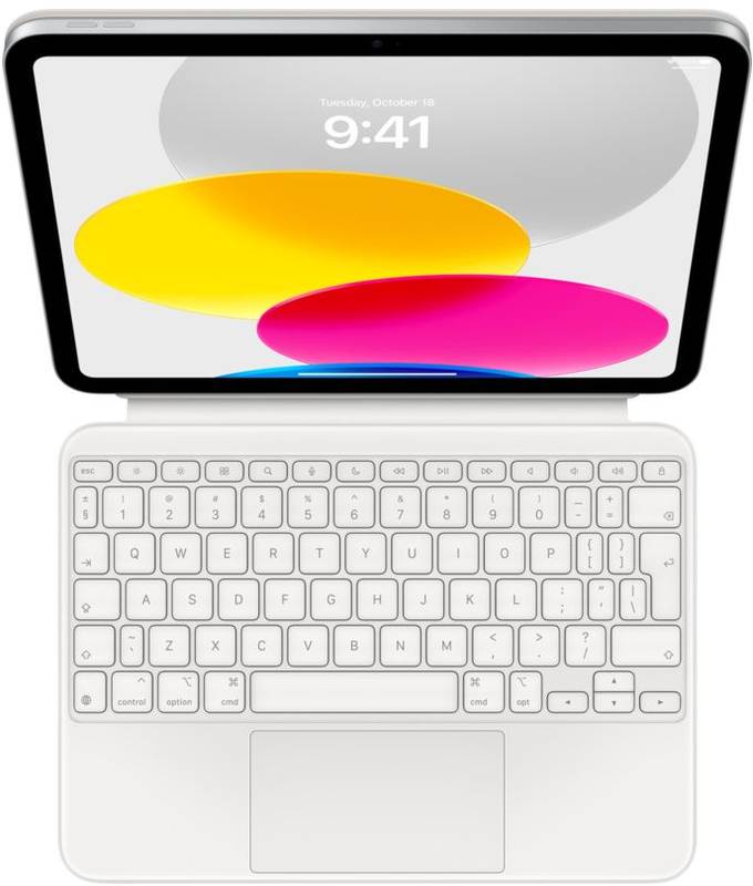 Accesoriu tableta Apple Magic Keyboard Folio White pentru iPad (10th gen) layout International EN