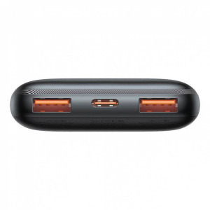 Baseus BIPOW Pro, 10000 mAh, 2x USB, 1x USB-C, 22.5W, Black, cu tehnologia Quick Charge 4.0