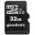 Card memorie GOODRAM M1AA, Micro SDHC, 32GB, Clasa 10, UHS-I U1 + Adaptor