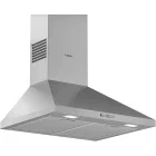 Hota Bosch decorativa DWP65BC51, Putere de absorbtie 588 m3/h, 3 trepte, Clasa B, 60 cm, Inox