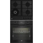 Pachet incorporabil Beko BBSM17330BCS Cuptor electric & Plita pe gaz, Negru