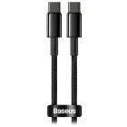 Cablu de date / adaptor Baseus Dynamic 4 Pro, USB-C Male la USB-C Male, 100 W, 1 m, Black
