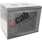 Xcab N9U45S.7035 9U, Wall mount, 600 x 450, Glass door, Gri