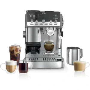 Ninja Luxe Cafe Mini Plus ES352EU, 1650W, 1.3L, Argintiu/Negru