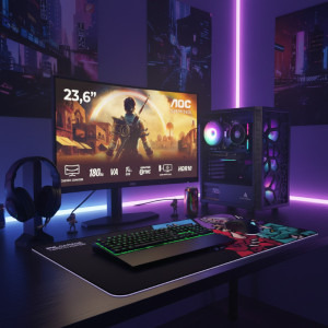 PC Gaming ZMEU Battle Pack Ryzen 7 (include PC Gaming, Monitor Gaming, Mouse, Tastatura, Casti, Mouse pad)