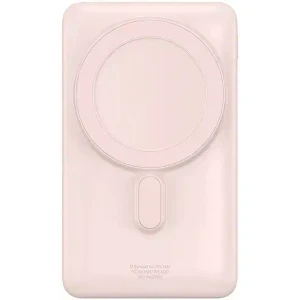 Baseus Magnetic Bracket, 10000 mAh, 1x USB-C, 20 W, MagSafe, Display, Pink