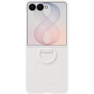 Samsung Protectie pentru spate Silicone Ring Magnet Cream pentru Galaxy Z Flip 8