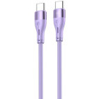 Cablu de date / adaptor Tellur USB-C Male la USB-C, 1 m, Purple, amperaj maxim suportat 3A
