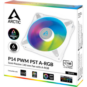 ARCTIC AC P14 PWM PST ARGB White 140 mm