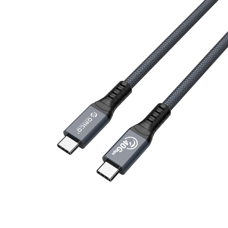 Cablu periferice Orico USB4 tip C Male - USB4 tip C Male, 2m, gri