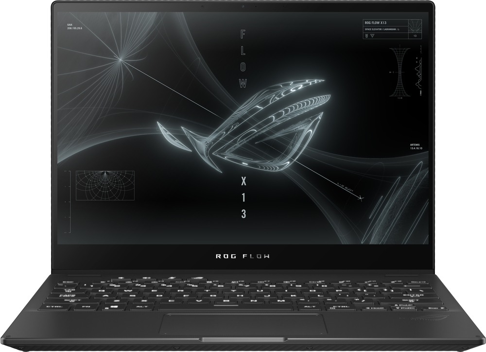 Laptop ASUS Gaming 13.4'' ROG Flow X13 GV301RC, WUXGA 120Hz Touch, Procesor AMD Ryzen™ 7 6800HS (16M Cache, up to 4.7 GHz), 16GB DDR5, 512GB SSD, GeForce RTX 3050 4GB, Win 11 Home, Off Black
