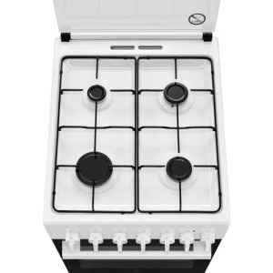 Electrolux LKK520002W, Mixt, 4 arzatoare gaz, Cuptor electric, Aprindere integrata, Grill electric, Clasa A, 50 cm, Alb