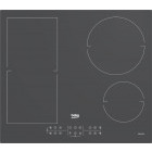 Plita incorporabila Beko HII64200FMTZG, Inductie, 4 zone de gatit, Booster, Touch control, 60 cm, Sticla Gri