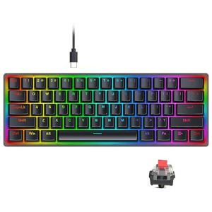 Redragon Akali Black RGB Red Switch Mecanica