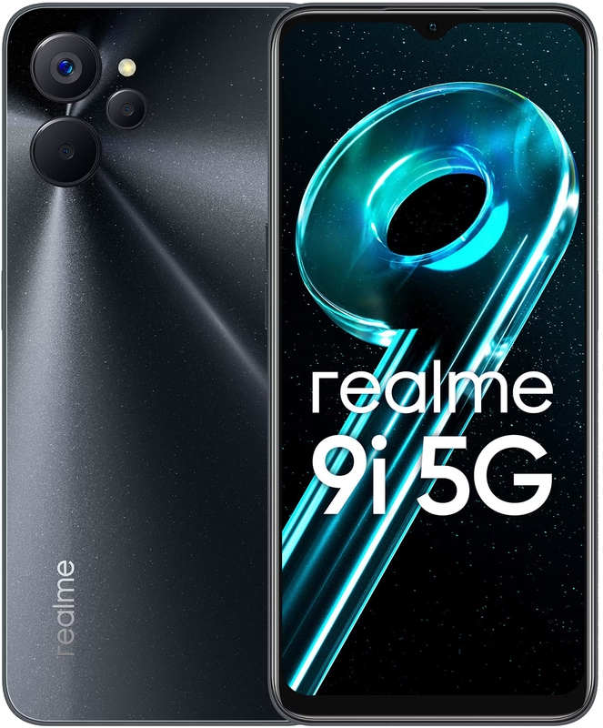 Smartphone Realme 9i, 5G EDITION, Ecran 90 Hz, 64GB, 4GB RAM, Dual SIM, Tri-Camera, Baterie 5000 mAh, Rocking Black