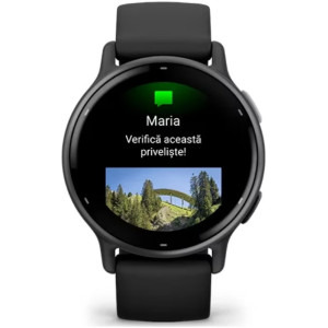 Garmin Vivoactive 5, GPS, 42mm, curea silicon, Slate/Black