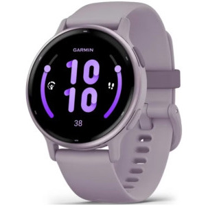 SmartWatch Garmin Vivoactive 5, GPS, 42mm, curea silicon, Metallic Orchid/Orchid