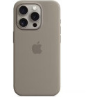 Apple Protectie pentru spate, material silicon pentru iPhone 15 Pro, culoare Clay