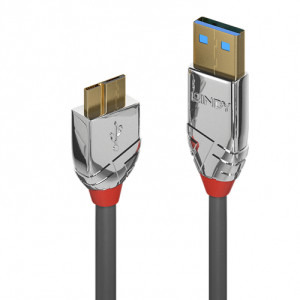 Cablu periferice LINDY USB 3.2 tip A Male la micro USB tip B Male, 0.5 m, Gri