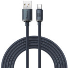 Cablu periferice Baseus USB tip A Male la USB-C Male, 1.2 m, 100 W, Negru
