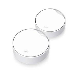 Router wireless TP-LINK 2.5Gigabit DECO X50-POE AX3000 MESH Dual-Band WiFi 6 2 buc