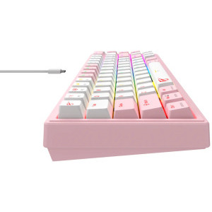 Havit KB874L Rainbow Red Switch Mecanica Pink
