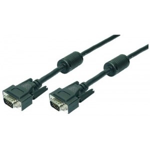 Cablu video Logilink VGA Male - VGA Male, 5m, ecranat, negru