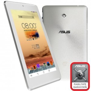 ASUS Fonepad ME372CG, 7 inch IPS MultiTouch, Procesor Intel® Atom™ Z2560 (1MB Cache, 1.60 GHz), 1GB RAM, 8GB flash, Wi-Fi, Bluetooth, 3G, GPS, Android 4.2, Diamond White