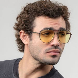 Gunnar Fallout Brotherhood of Steel Gunmetal Amber