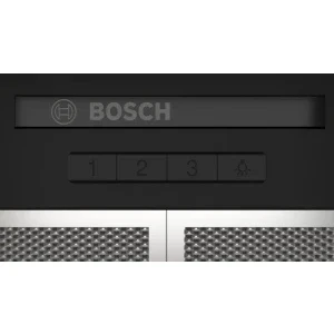 Bosch integrata DBB63BC60, Putere de absorbtie 384 m3/h, Clasa D, 3 trepte de viteza, Iluminare LED, 60 cm, Negru