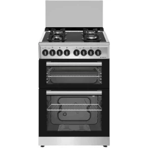 Aragaz Studio Casa VIVADUETTO60/60X, Mixt, 4 arzatoare, Sistem de siguranta, Aprindere integrata, Grill, Clasa A, 60 cm, Inox